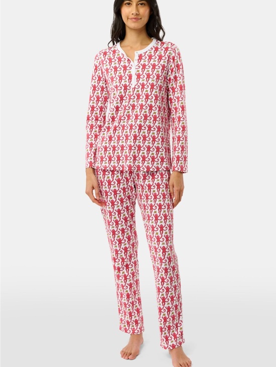 Roller Rabbit Other - Roller Rabbit Monkey Pajamas Two-Piece Henley Top- XS - NWOT - Pima Cotton